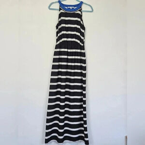 Collective concepts‎ striped maxi dress with cutout back detail